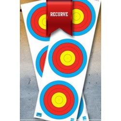 JVD World Archery Target Face 3x20cm Vert. Recurve
