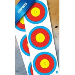 JVD World Archery Target Face 3x20cm Vert. Compound