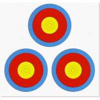 JVD World Archery Target Face 3 x 20cm Vegas